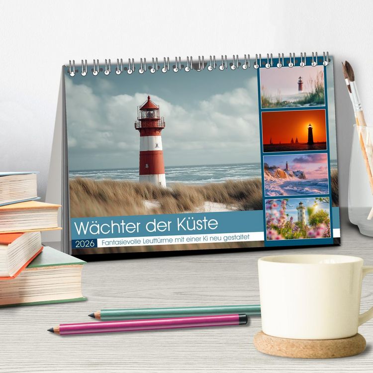 Produktbild: W&auml;chter der K&uuml;ste (Tischkalender 2026 DIN A5 quer), CALVENDO Monatskalender