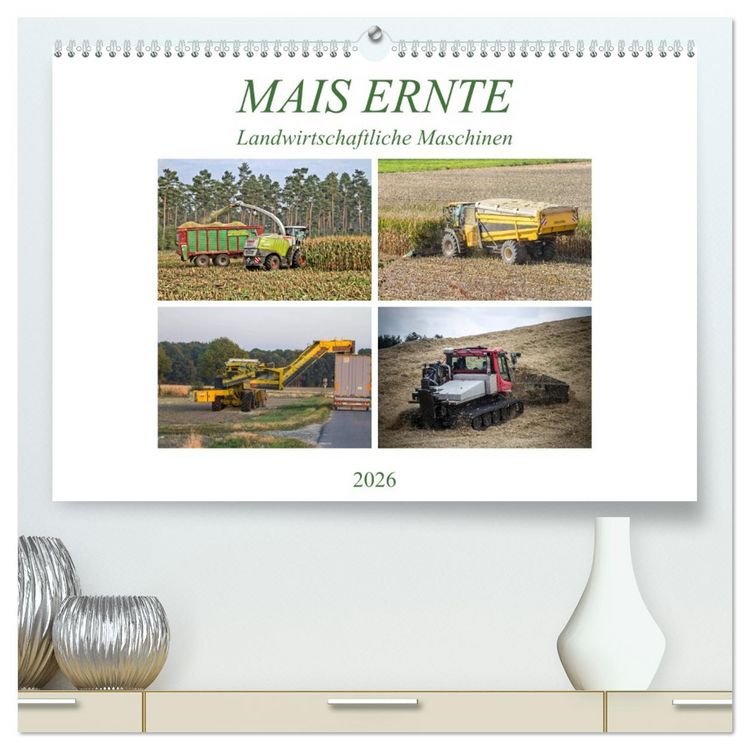 Produktbild: MAIS ERNTE (hochwertiger Premium Wandkalender 2026 DIN A2 quer), Kunstdruck in Hochglanz