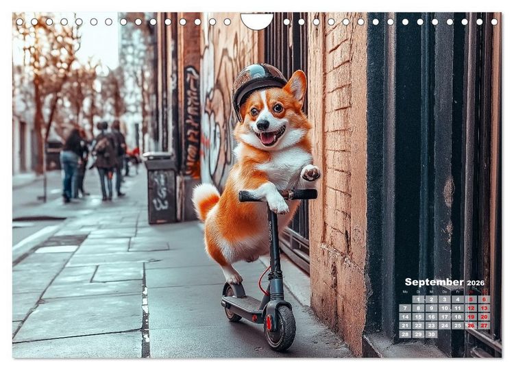 Produktbild: S&uuml;&szlig;e Hunde cruisen - durch das Jahr mit dem Hundekalender (Wandkalender 2026 DIN A4 quer), CALVENDO Monatskalender