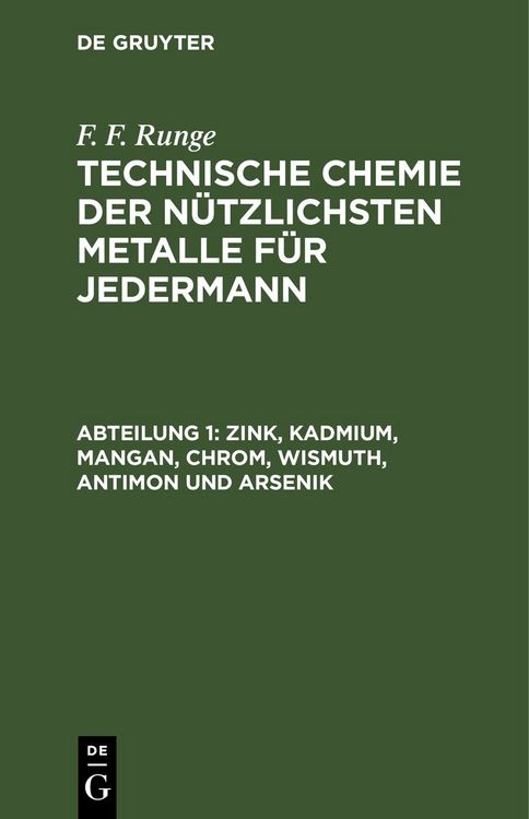 Produktbild: Zink, Kadmium, Mangan, Chrom, Wismuth, Antimon und Arsenik
