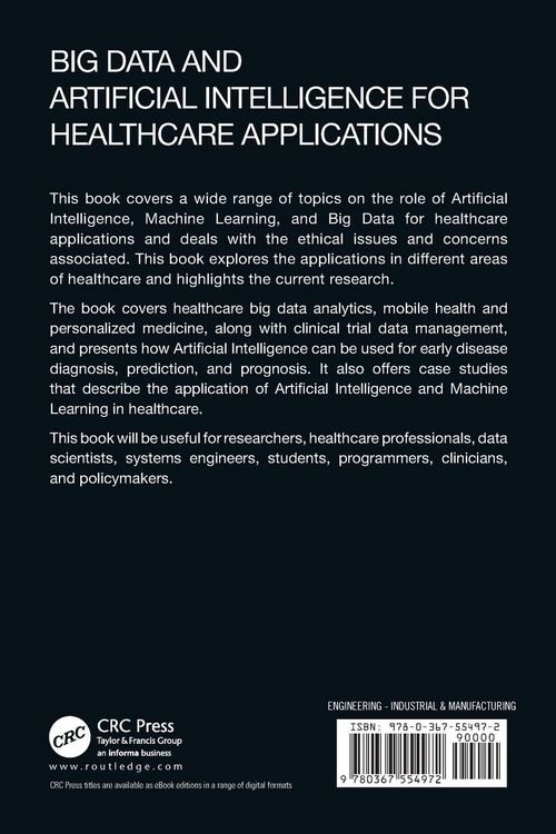 Produktbild: Big Data and Artificial Intelligence for Healthcare Applications
