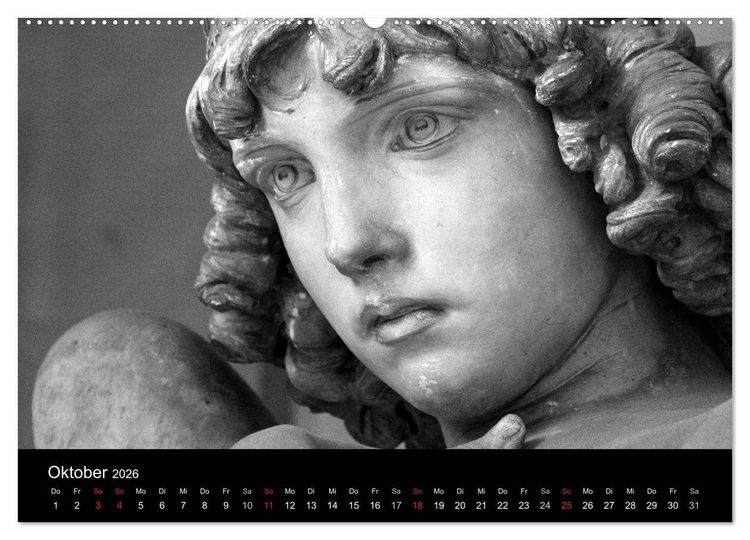 Produktbild: Lebende Steine - Skulpturen auf dem Friedhof Staglieno (Wandkalender 2026 DIN A2 quer), CALVENDO Monatskalender