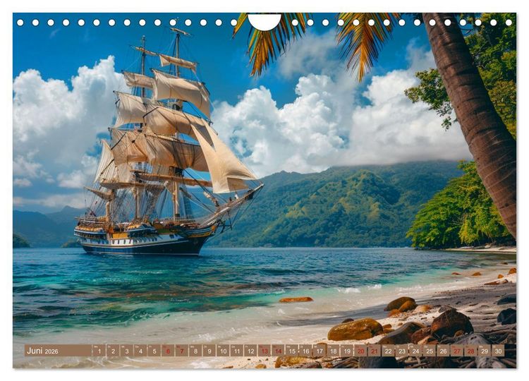 Produktbild: Mit den Tr&auml;umen segeln (Wandkalender 2026 DIN A4 quer), CALVENDO Monatskalender