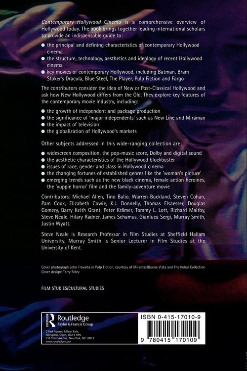 Produktbild: Contemporary Hollywood Cinema