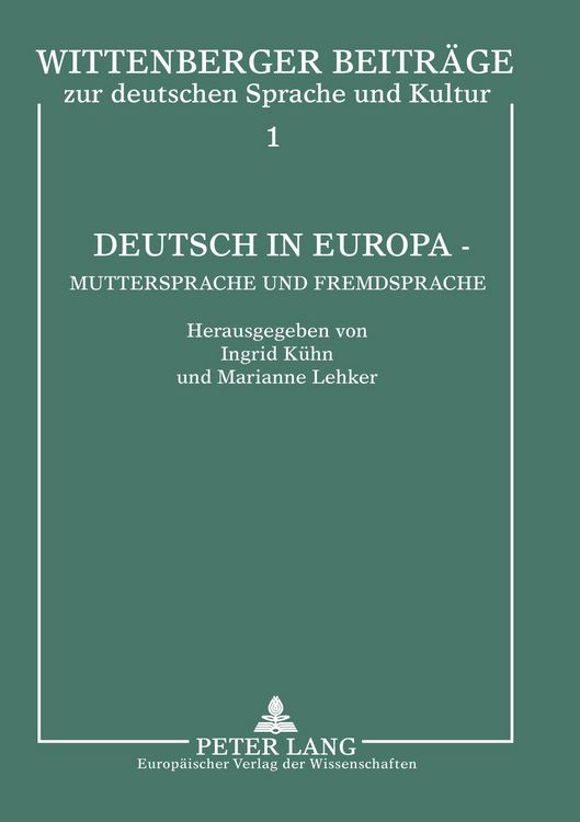 Produktbild: Deutsch in Europa