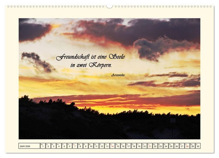 Produktbild: Zitate und Weisheiten (Wandkalender 2026 DIN A2 quer), CALVENDO Monatskalender