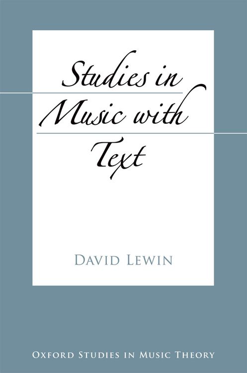 Produktbild: Studies in Music with Text
