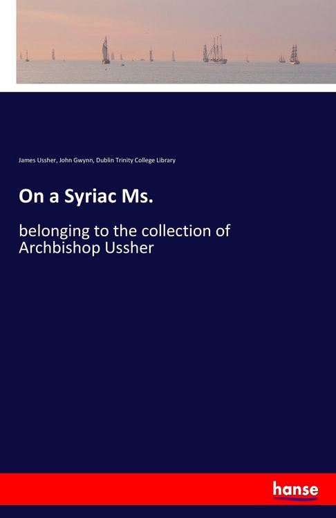 Produktbild: On a Syriac Ms.