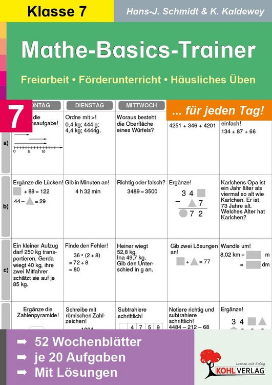 Produktbild: Mathe-Basics-Trainer 7. Schuljahr