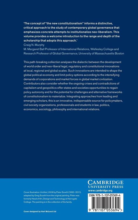 Produktbild: New Constitutionalism and World Order
