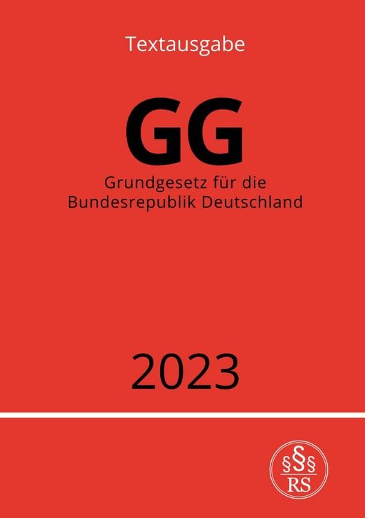 Produktbild: Grundgesetz f&uuml;r die Bundesrepublik Deutschland - GG 2023