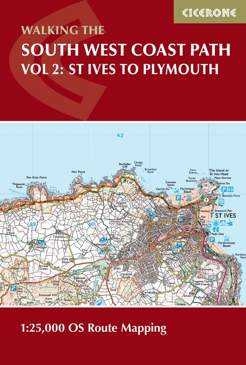 Produktbild: South West Coast Path Map Booklet - Vol 2: St Ives to Plymouth