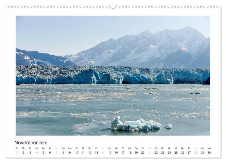 Produktbild: ALASKA Gletscher EIS (Wandkalender 2026 DIN A2 quer), CALVENDO Monatskalender