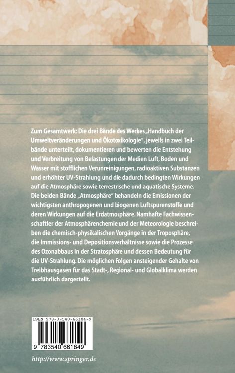 Produktbild: Handbuch der Umweltver&auml;nderungen und &Ouml;kotoxikologie