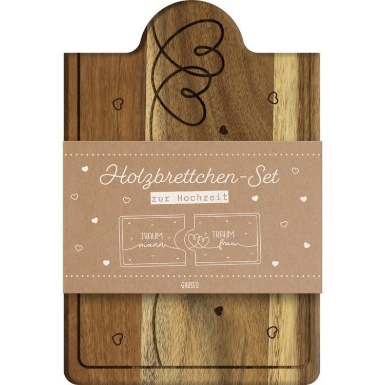 Produktbild: Holzbrett-Set Motiv "Mr"