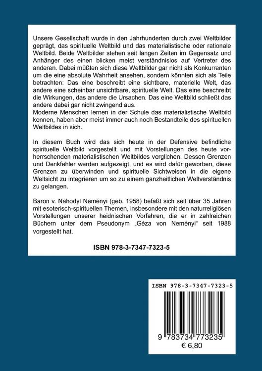 Produktbild: Das geistige und materielle Weltbild