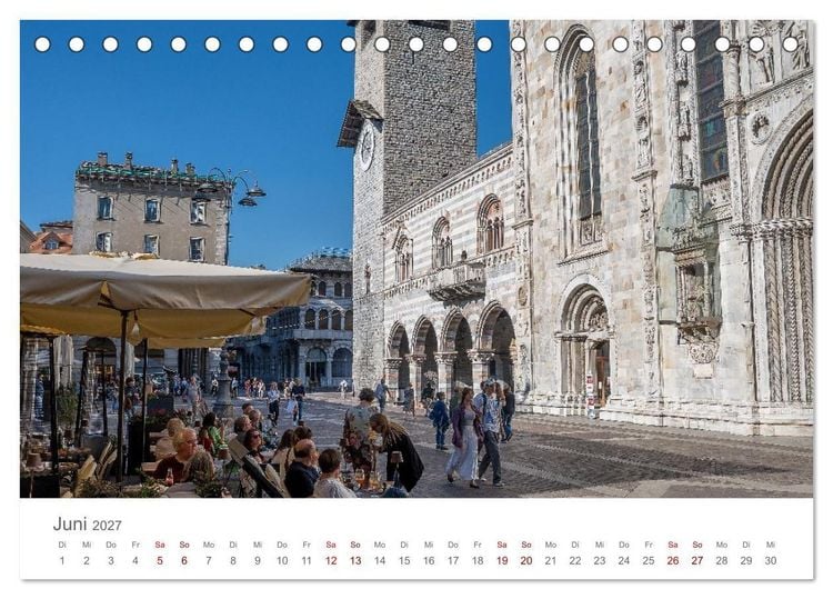 Produktbild: Como und der Comer See (Tischkalender 2027 DIN A5 quer), CALVENDO Monatskalender