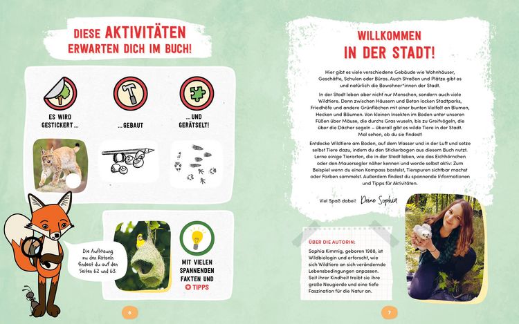 Produktbild: Wilde Tiere in der Stadt &ndash; Das Natur-Mitmachbuch