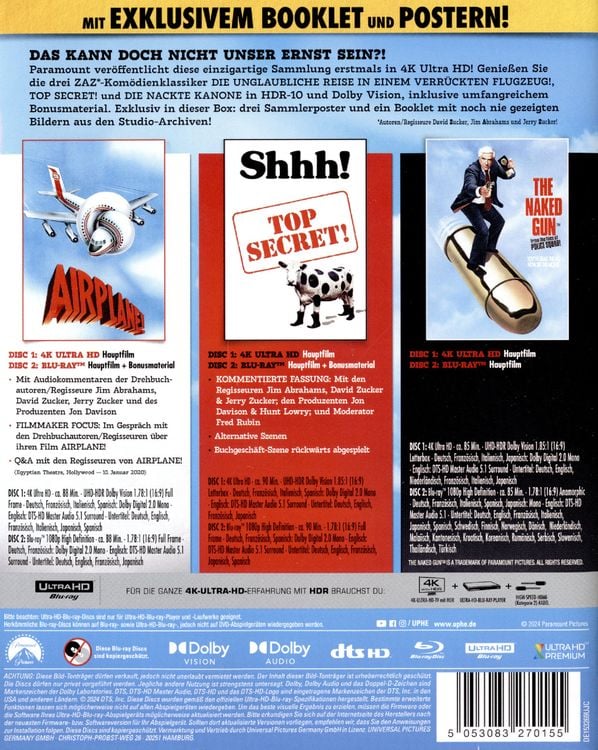 Produktbild: ZAZ - The Collection! - Limited Collector's Edition (4K Ultra HD) (+ Blu-ray) [6 BRs]