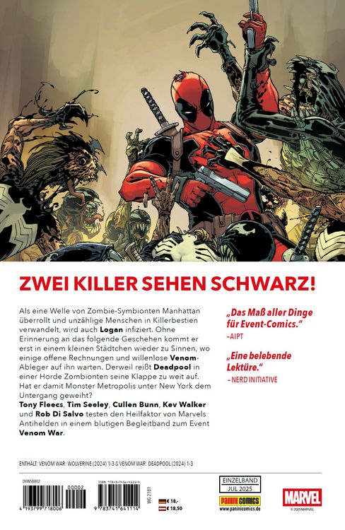 Produktbild: Venom War: Wolverine/Deadpool