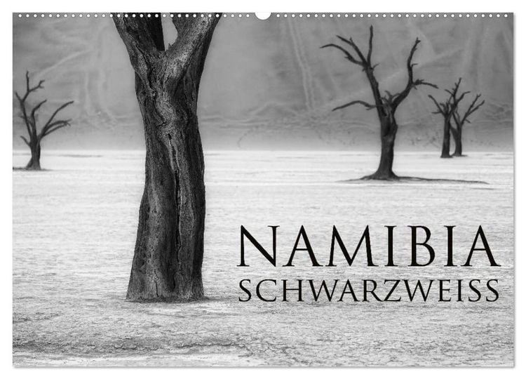 Produktbild: Namibia schwarzwei&szlig; (Wandkalender 2026 DIN A2 quer), CALVENDO Monatskalender