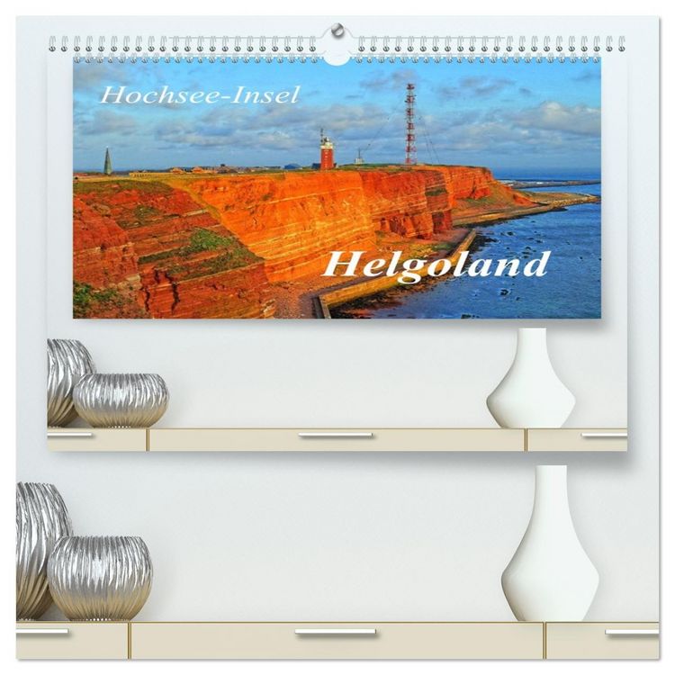 Produktbild: Hochsee-Insel Helgoland (hochwertiger Premium Wandkalender 2026 DIN A2 quer), Kunstdruck in Hochglanz