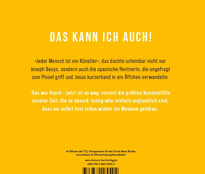 Produktbild: Das war Kunst, jetzt ist es weg