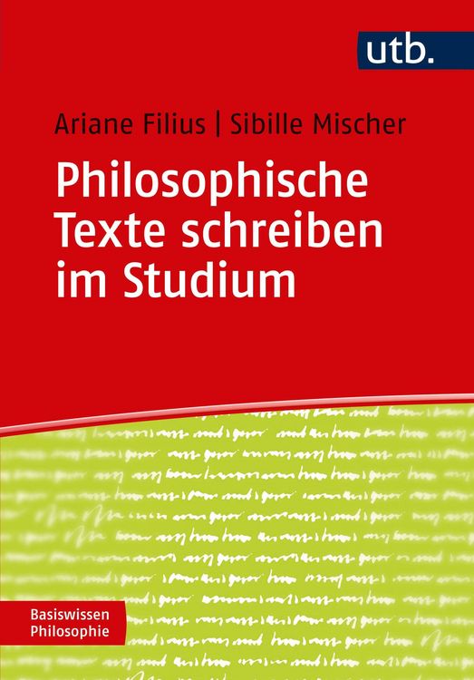Produktbild: Philosophische Texte schreiben im Studium