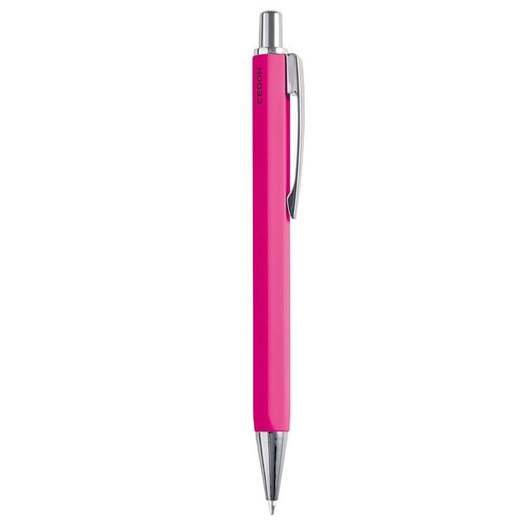 Produktbild: Kugelschreiber gl&auml;nzend neon pink