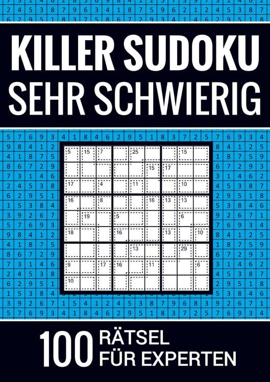 Produktbild: Killer Sudoku sehr schwierig - 100 R&auml;tsel f&uuml;r Experten