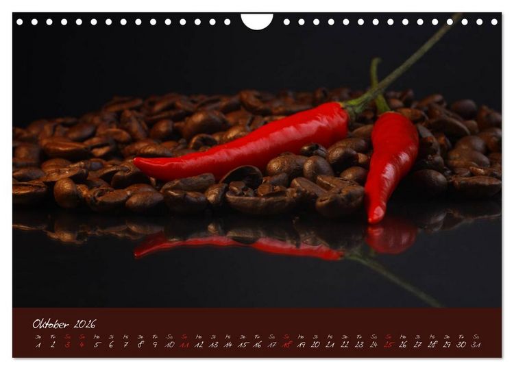 Produktbild: Kaffee Genuss Jahreskalender (Wandkalender 2026 DIN A4 quer), CALVENDO Monatskalender
