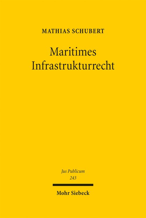 Produktbild: Maritimes Infrastrukturrecht