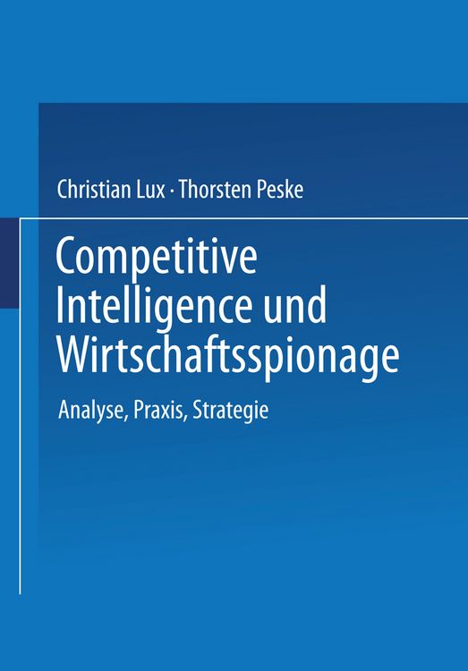 Produktbild: Competitive Intelligence und Wirtschaftsspionage