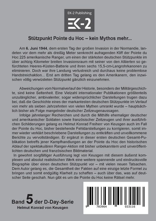 Produktbild: Pointe du Hoc - R&auml;tsel um einen deutschen St&uuml;tzpunkt