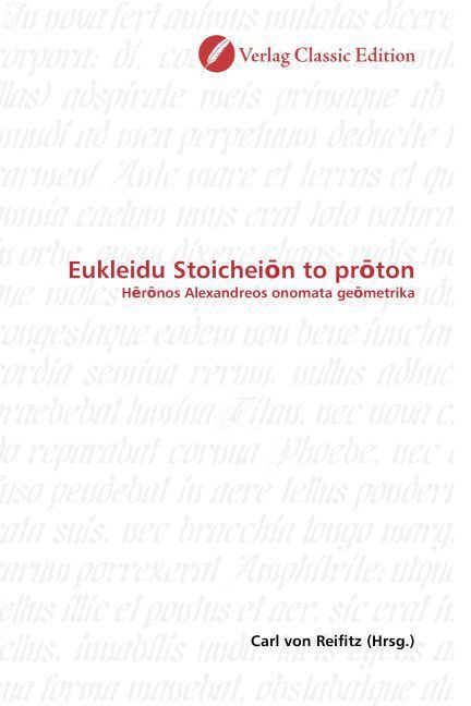 Produktbild: Eukleidu Stoicheion to proton