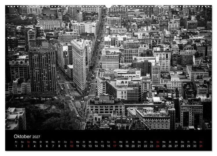 Produktbild: New York 2027 (hochwertiger Premium Wandkalender 2027 DIN A2 quer), Kunstdruck in Hochglanz