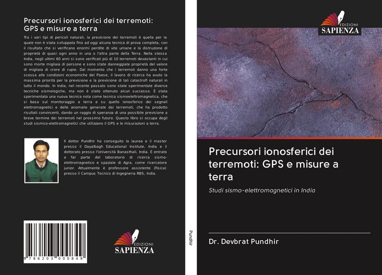 Produktbild: Precursori ionosferici dei terremoti: GPS e misure a terra