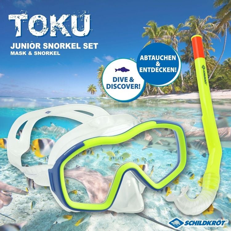 Produktbild: Schildkr&ouml;t 940015 - TOKU Junior Schnorchel Set, 2-teilig, ab 4 Jahren