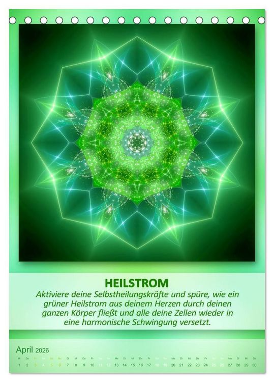 Produktbild: Light Energy Mandalas - Kalender - Vol. 1 (Tischkalender 2026 DIN A5 hoch), CALVENDO Monatskalender