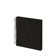 Produktbild: S.O.H.O. Schwarz - Wire-o Fotoalbum 60/180 x 180 mm, schwarz