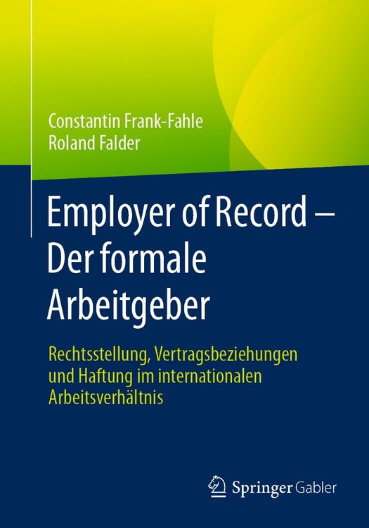 Produktbild: Employer of Record &ndash; Der formale Arbeitgeber