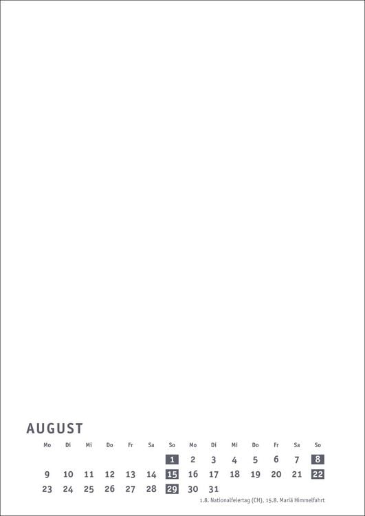 Produktbild: Premium-Bastelkalender wei&szlig; A4 2027