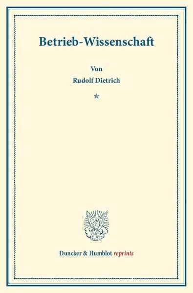 Produktbild: Betrieb-Wissenschaft.
