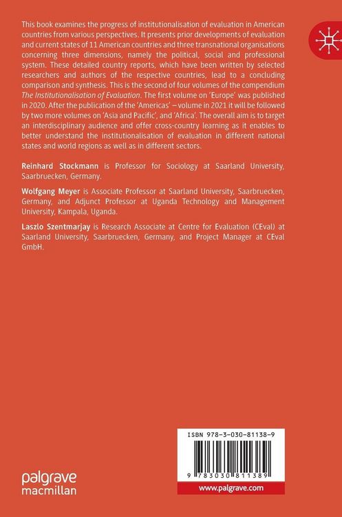 Produktbild: The Institutionalisation of Evaluation in the Americas
