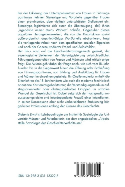 Produktbild: Geschlechterverh&auml;ltnisse und F&uuml;hrungspositionen