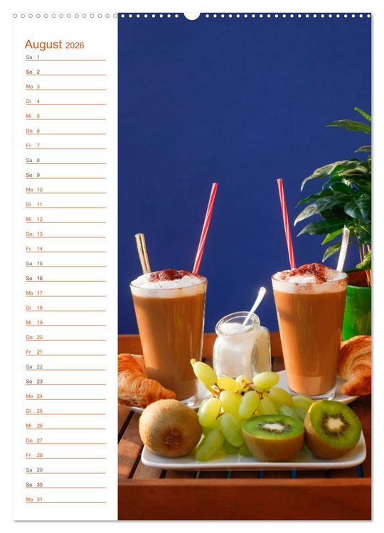 Produktbild: K&ouml;stliche Kaffeespezialit&auml;ten (Wandkalender 2026 DIN A2 hoch), CALVENDO Monatskalender