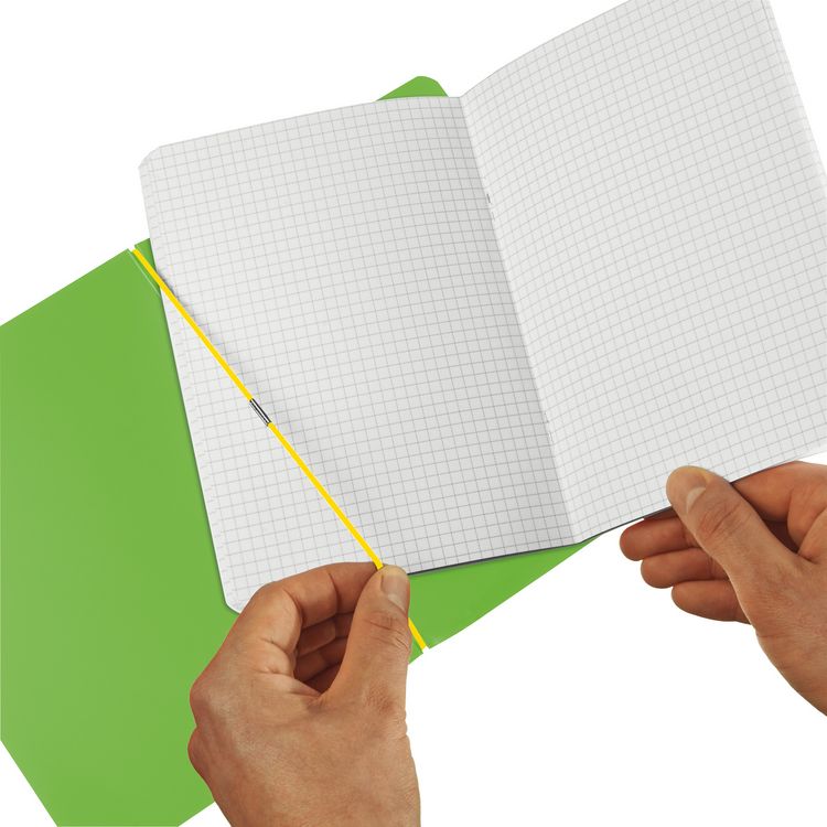 Produktbild: Herlitz Notizheft A5/40 kariert, hellgr&uuml;n, PP, my.book flex