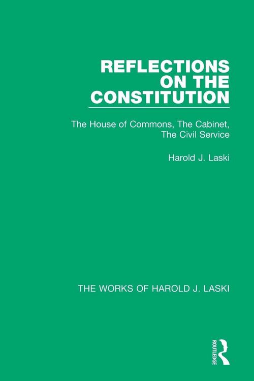 Produktbild: Reflections on the Constitution (Works of Harold J. Laski)