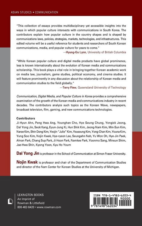 Produktbild: Communication, Digital Media, and Popular Culture in Korea