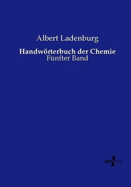 Produktbild: Handw&ouml;rterbuch der Chemie